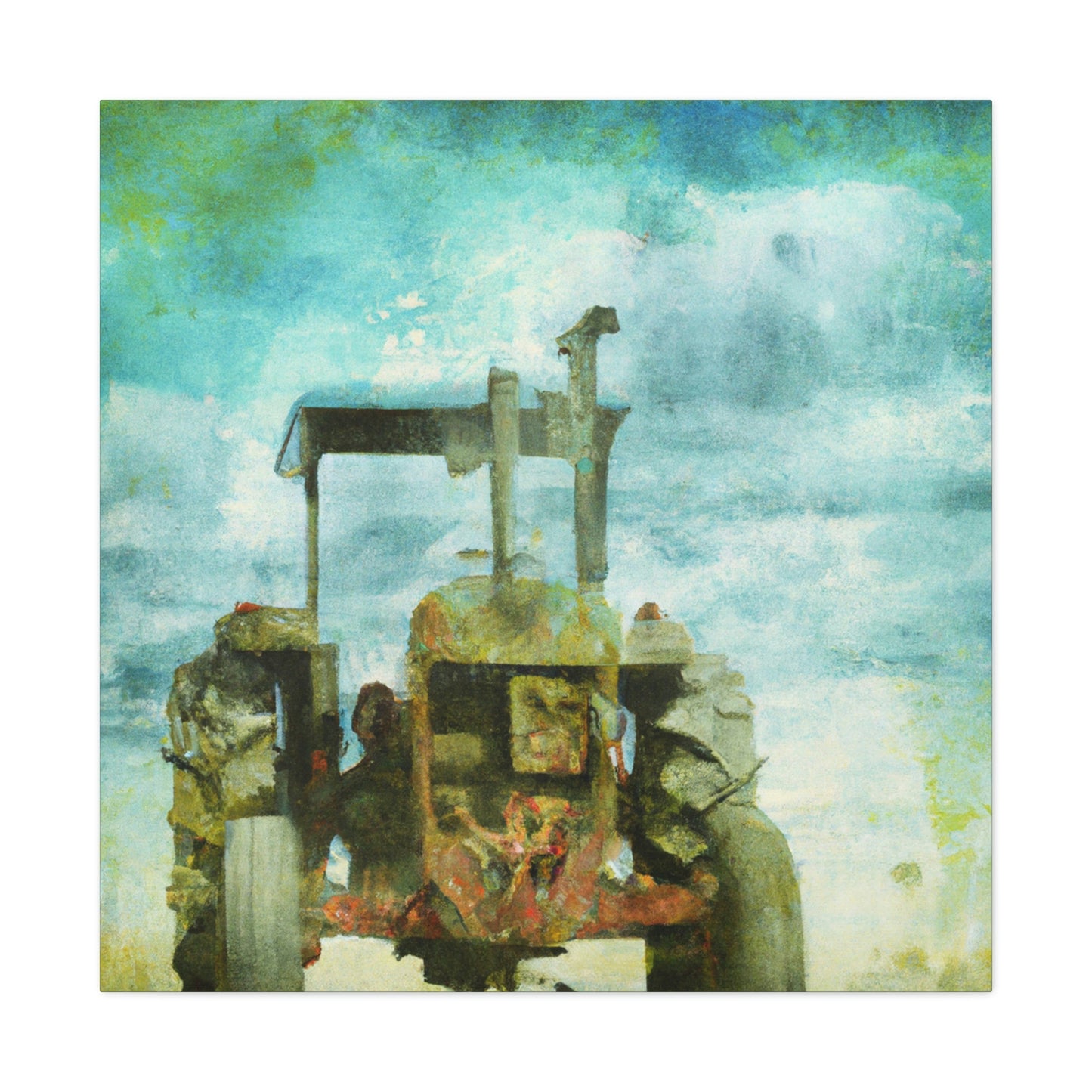 "Tractor in Surrealism" - Canvas