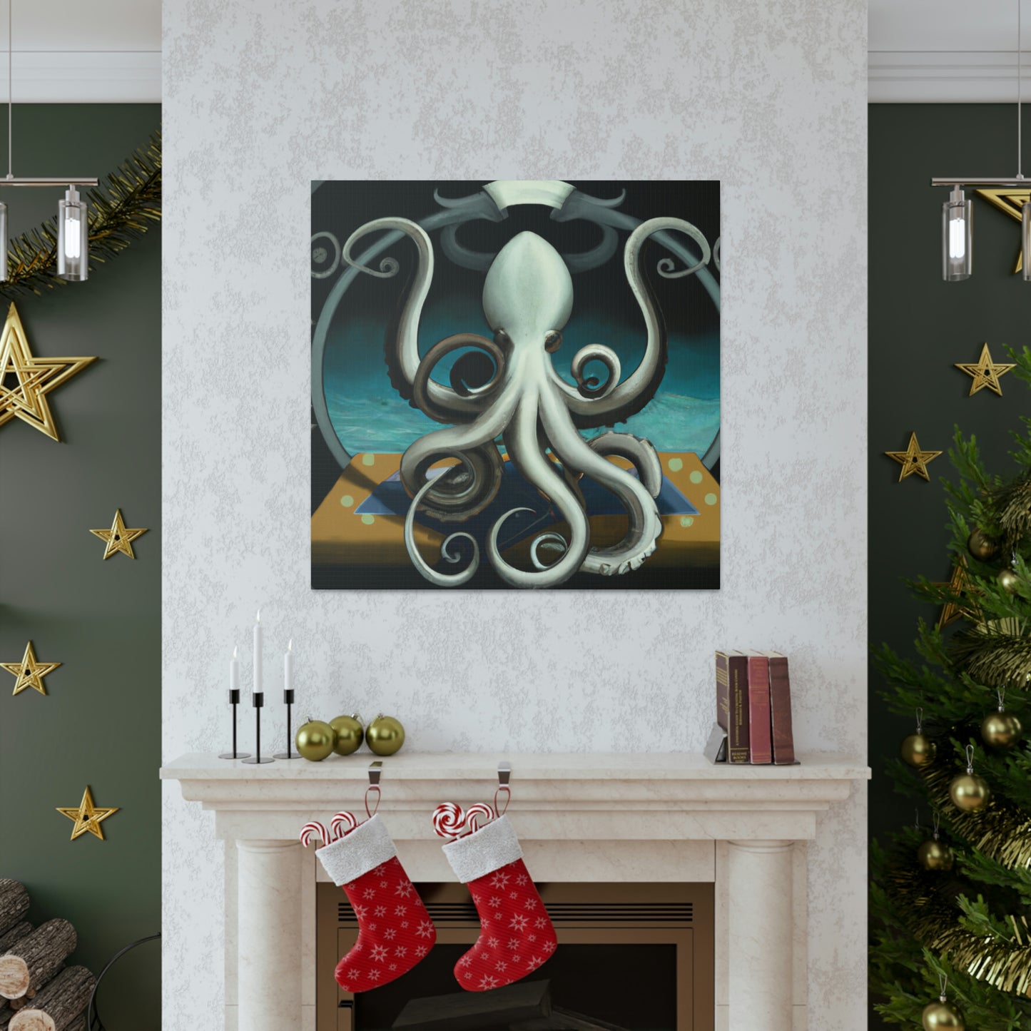 "Octopus at Dusk Dusk" - Canvas