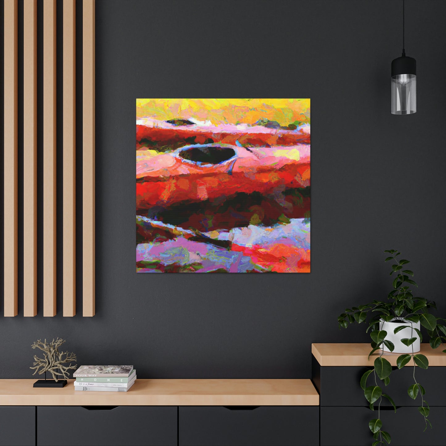 Kayak on the Waves - Canvas