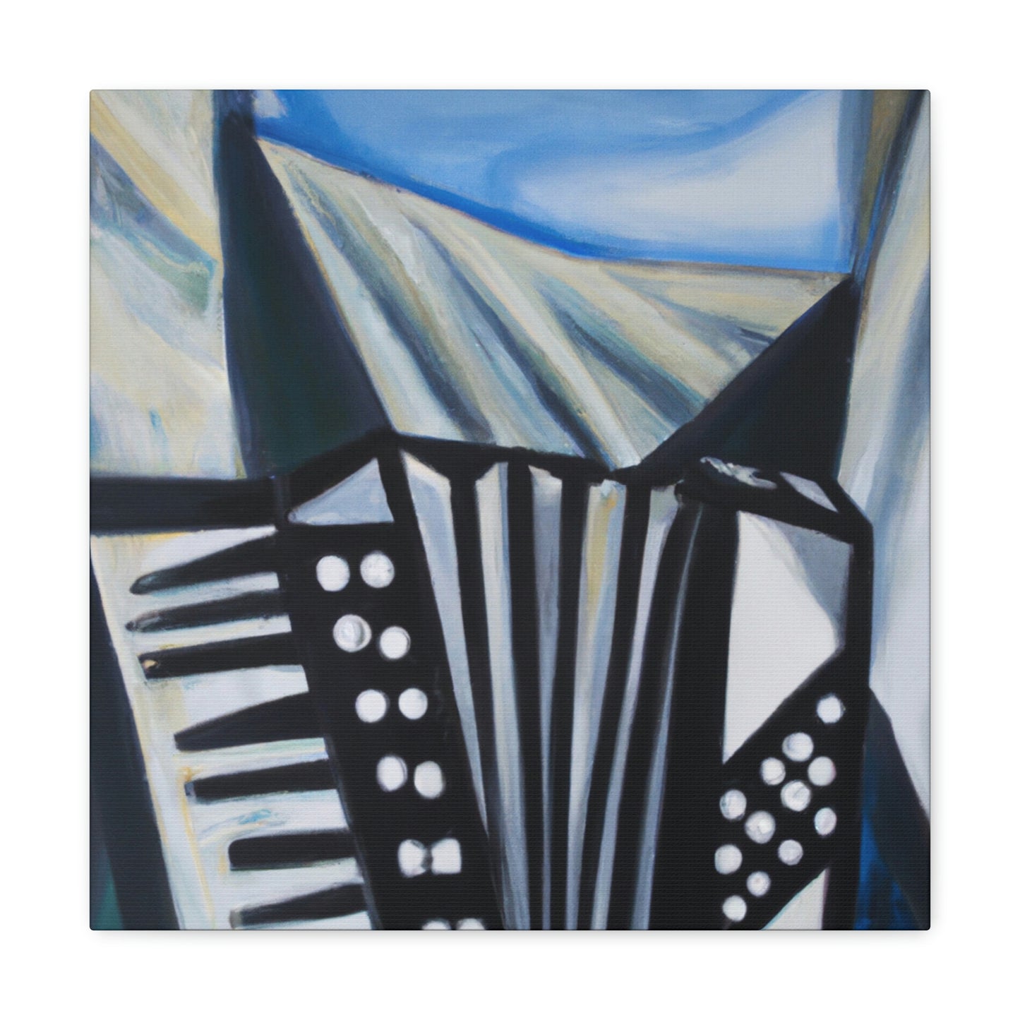 Accordion in Expressionism - Canvas