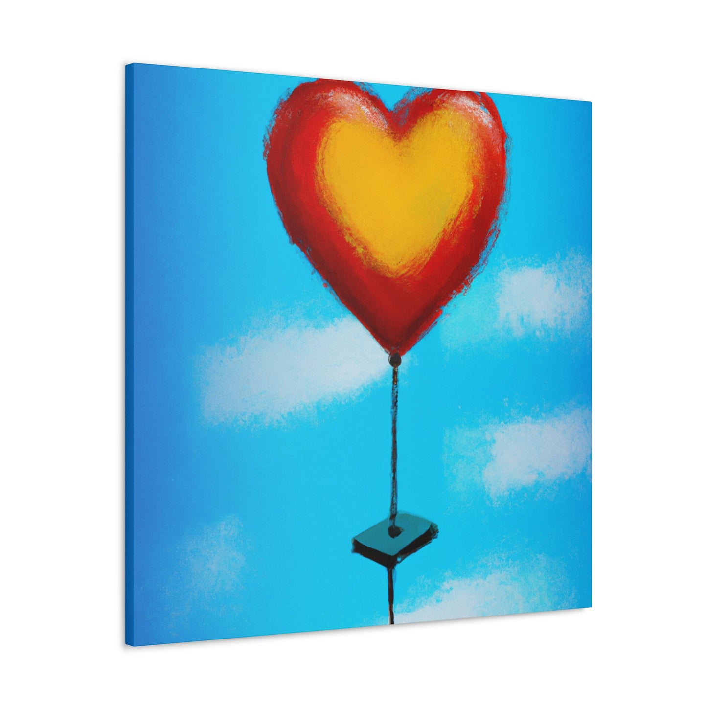 Heart Balloon Joyful Release - Canvas