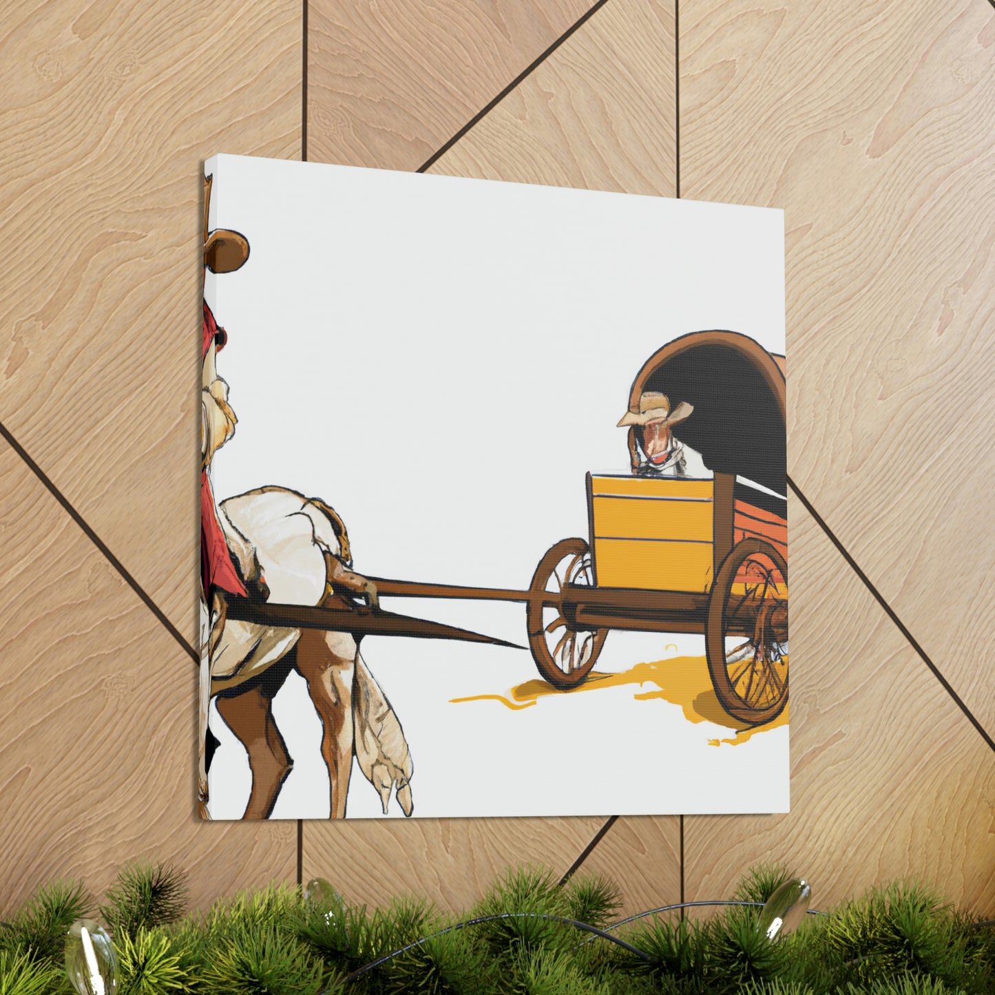 "Wagon of Classic Elegance" - Canvas