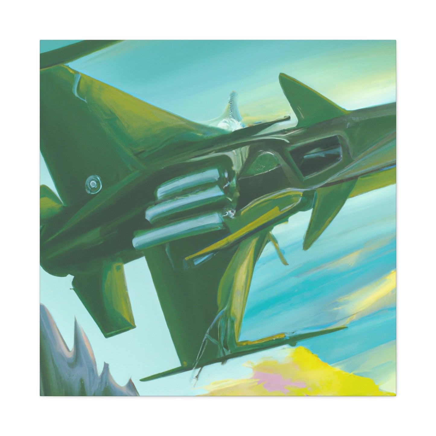 Jet Fighter Surrealism - Canvas