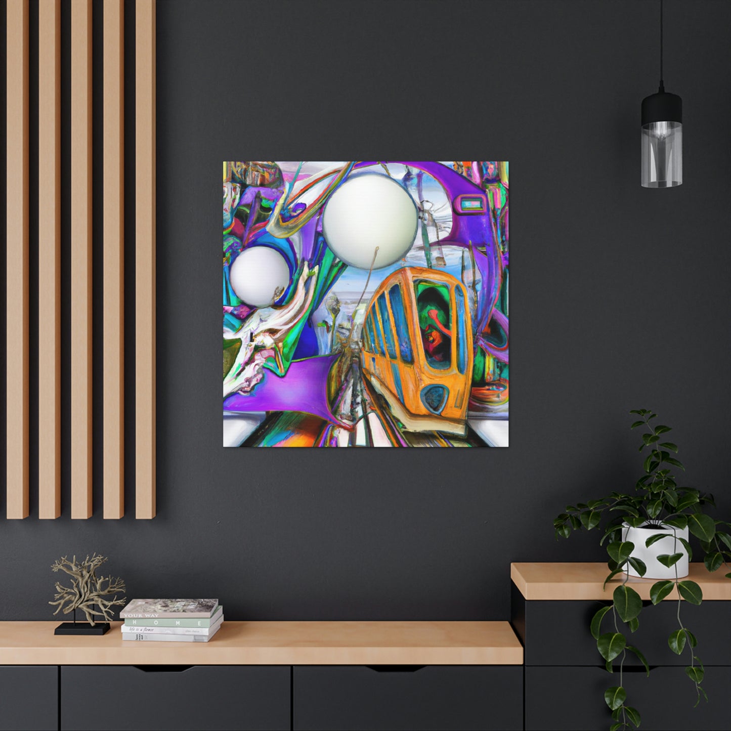 "Tram of Surreal Dream" - Canvas