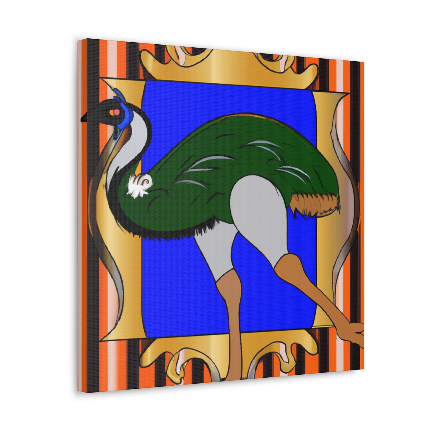 "Emu Grandeur in Deco" - Canvas