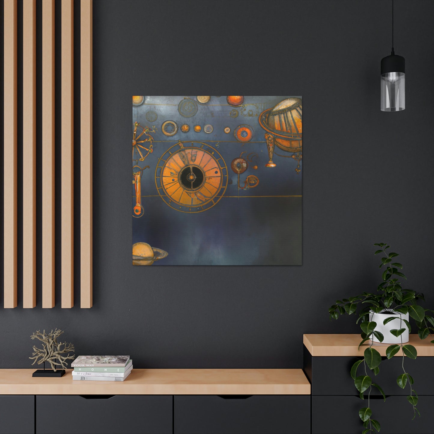 Steampunk Solar Sky - Canvas