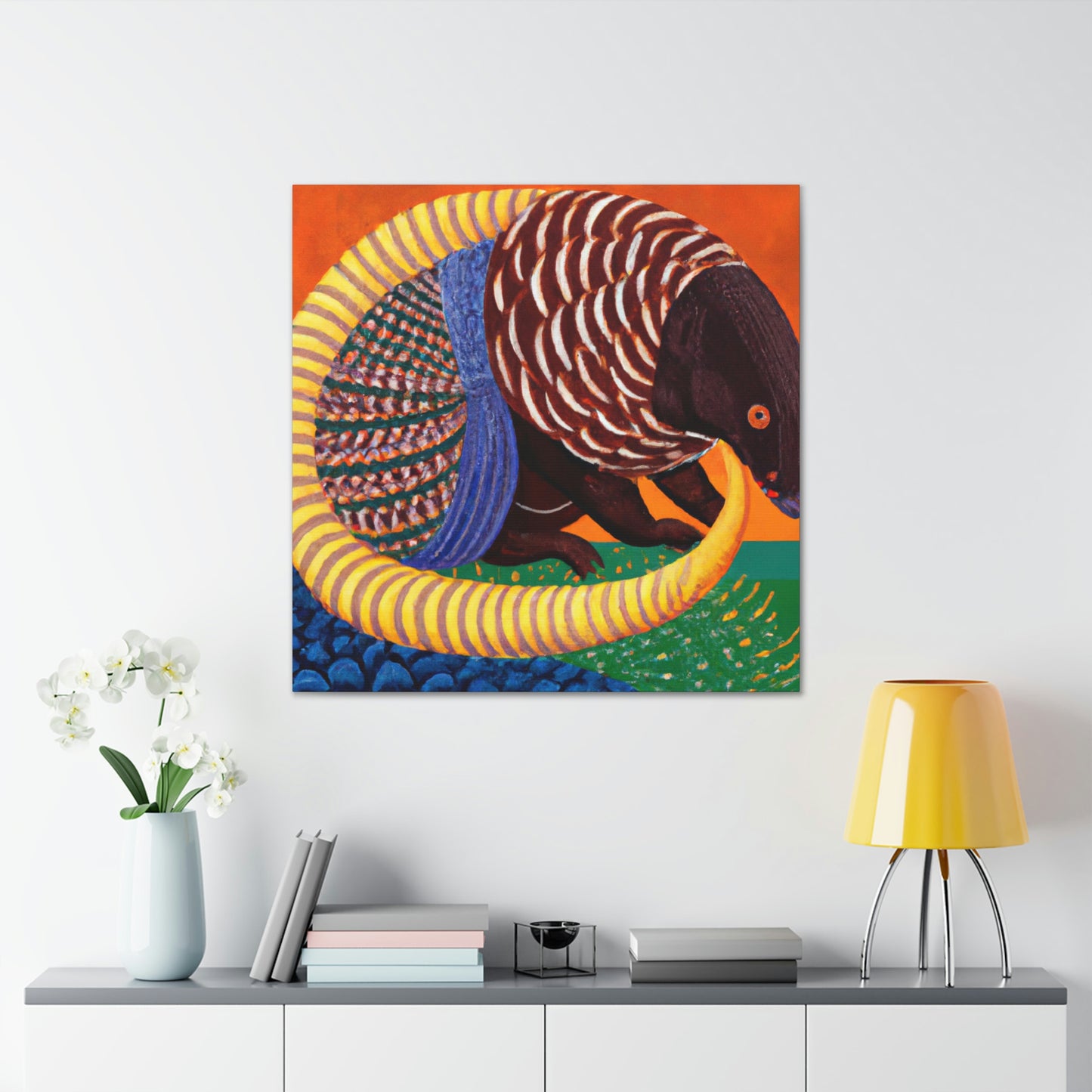 Gilded Pangolin Radiance - Canvas