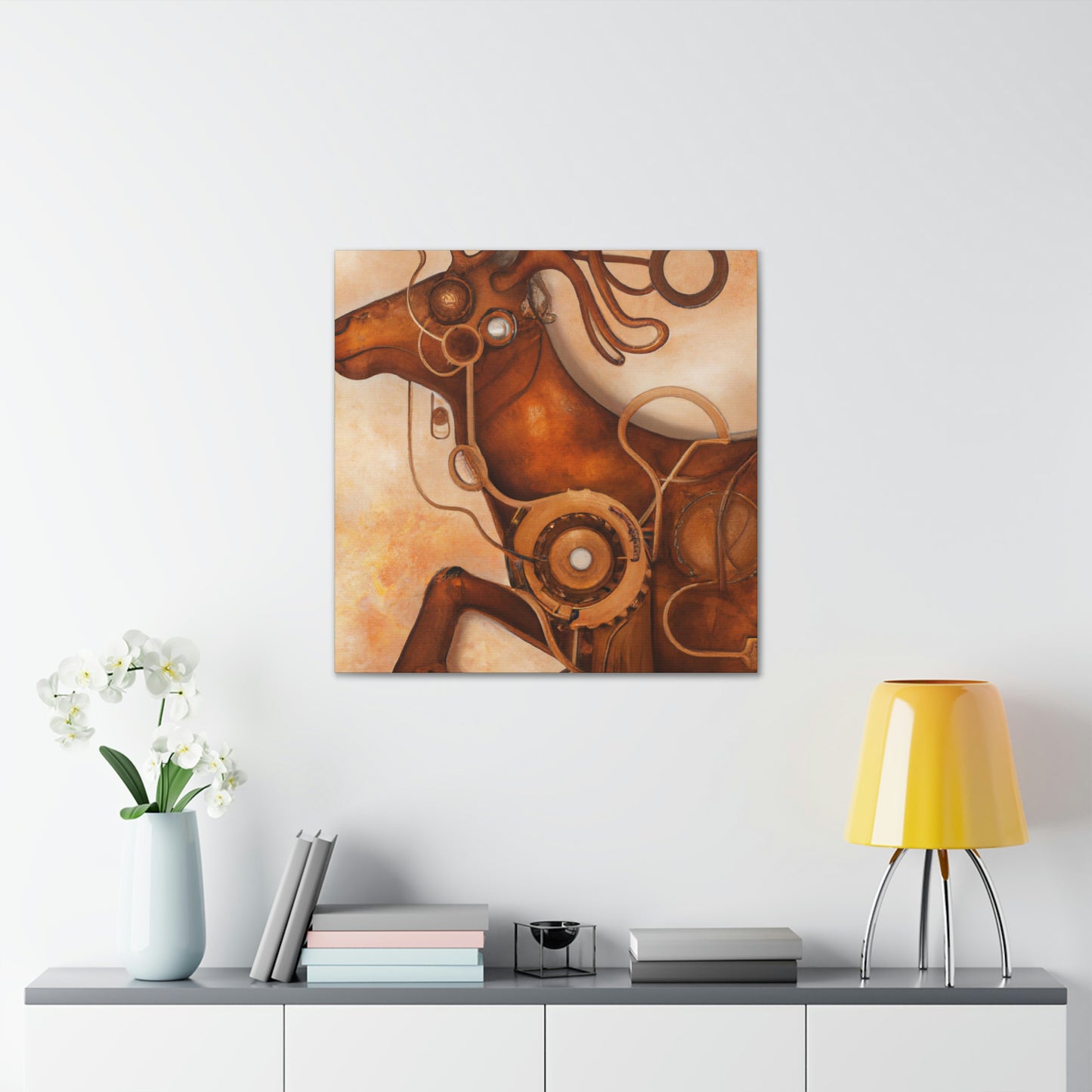 Elk in Steampunk Times - Canvas