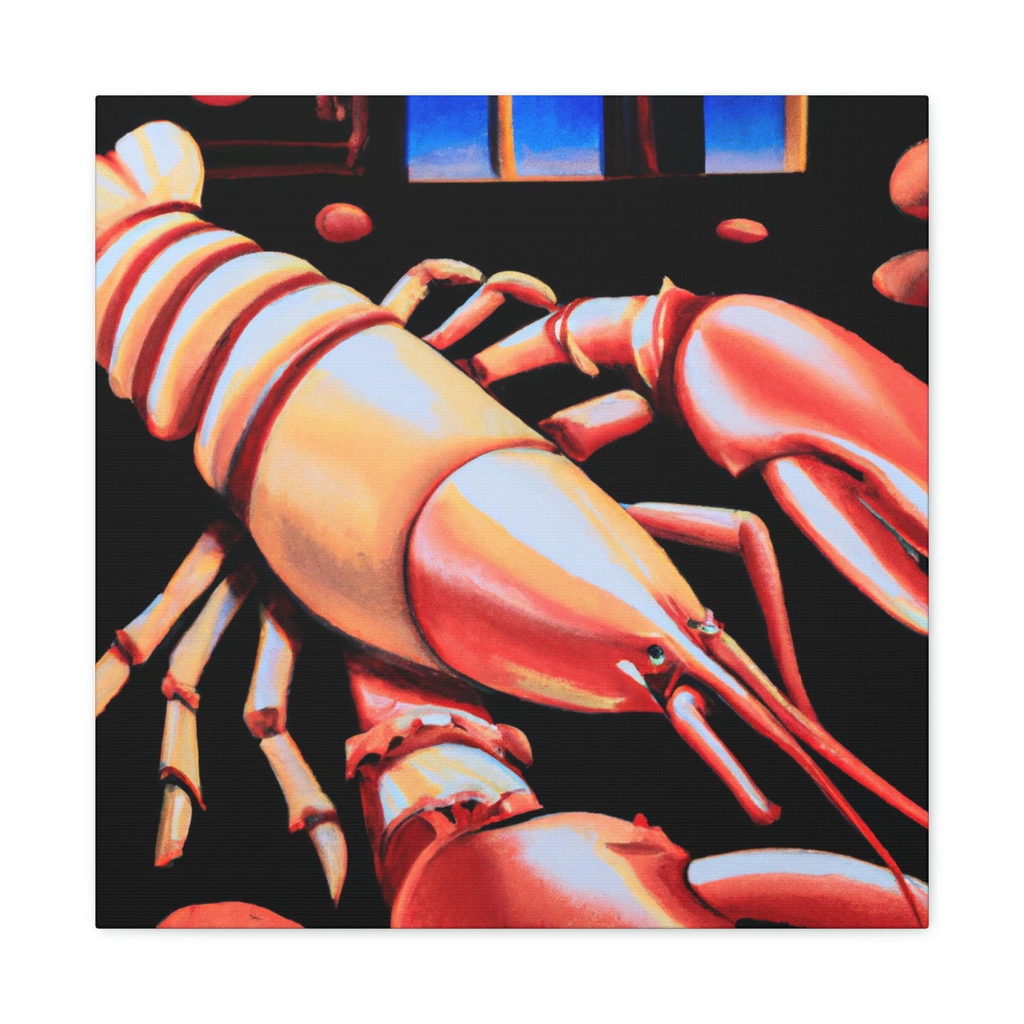 Lobster Lips Sparkle - Canvas