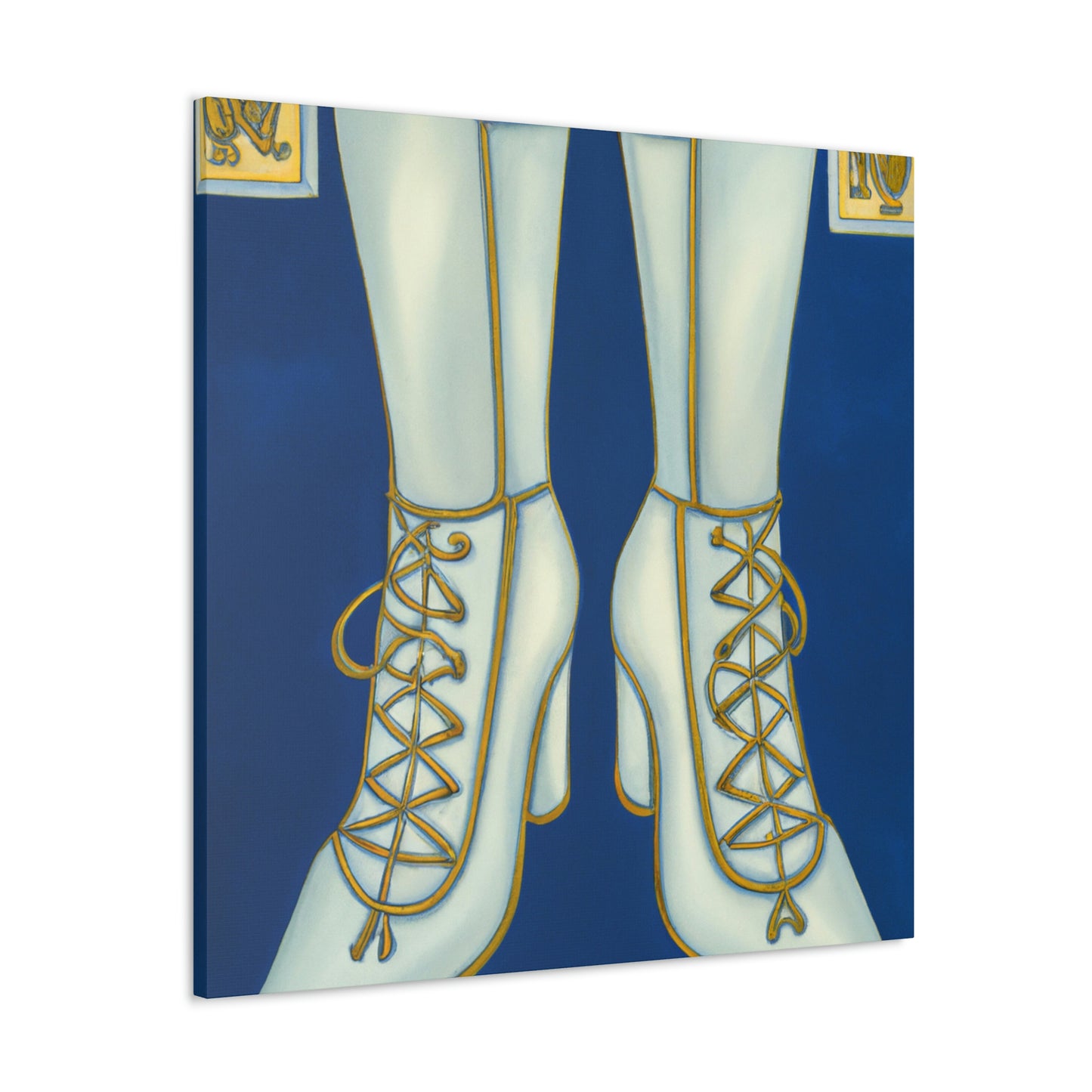 "Boots of Glittering Jazz" - Canvas