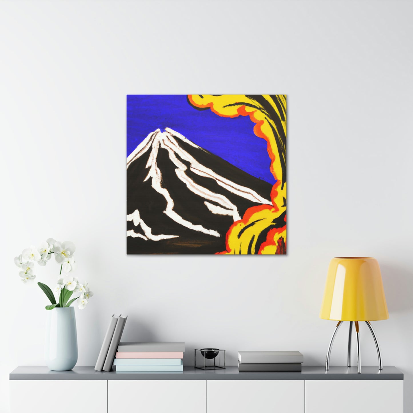 "Volcano On Fire!" - Canvas