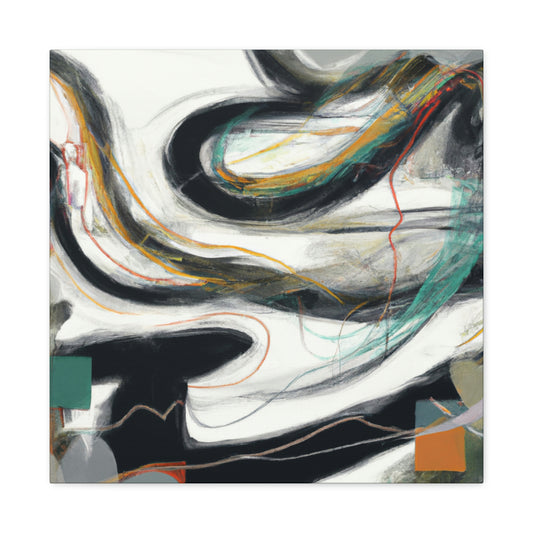 River's Abstraction Dance - Canvas