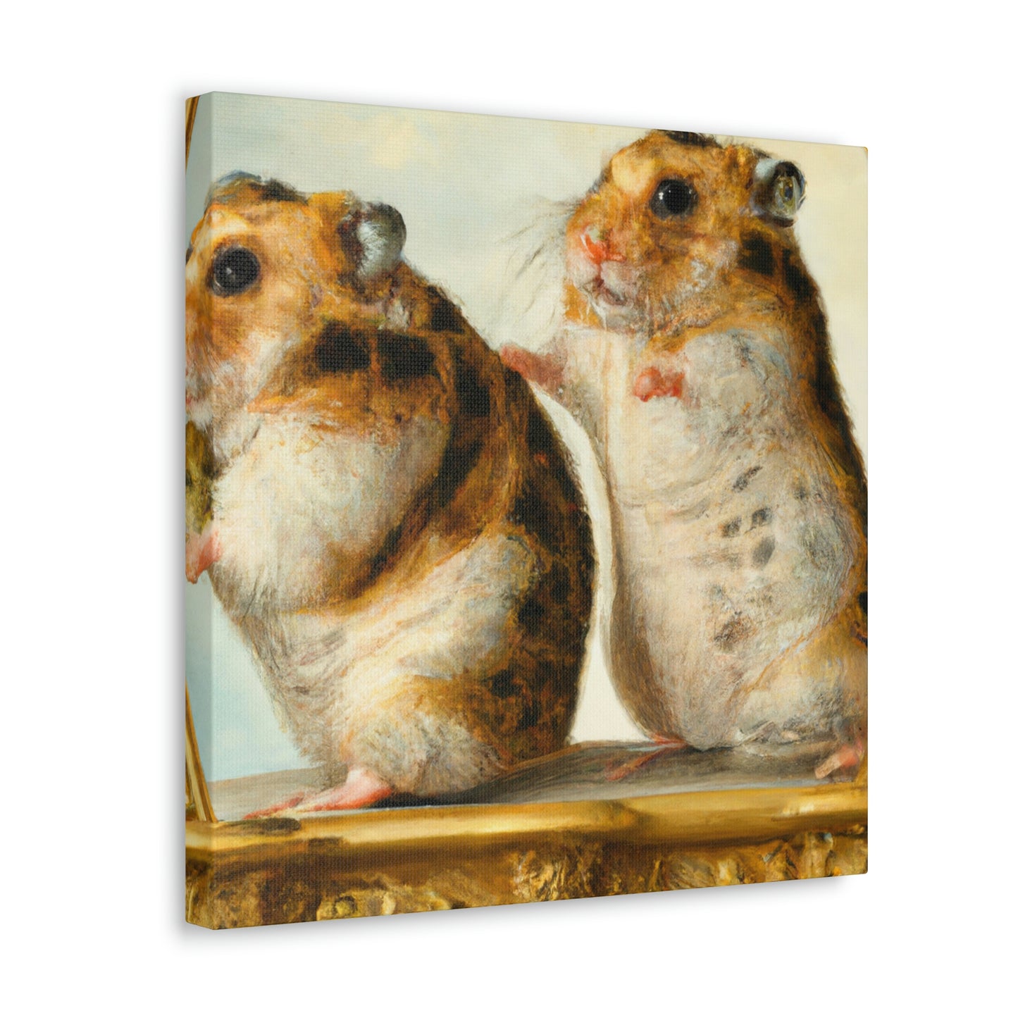 "Hamsters in Baroque". - Canvas