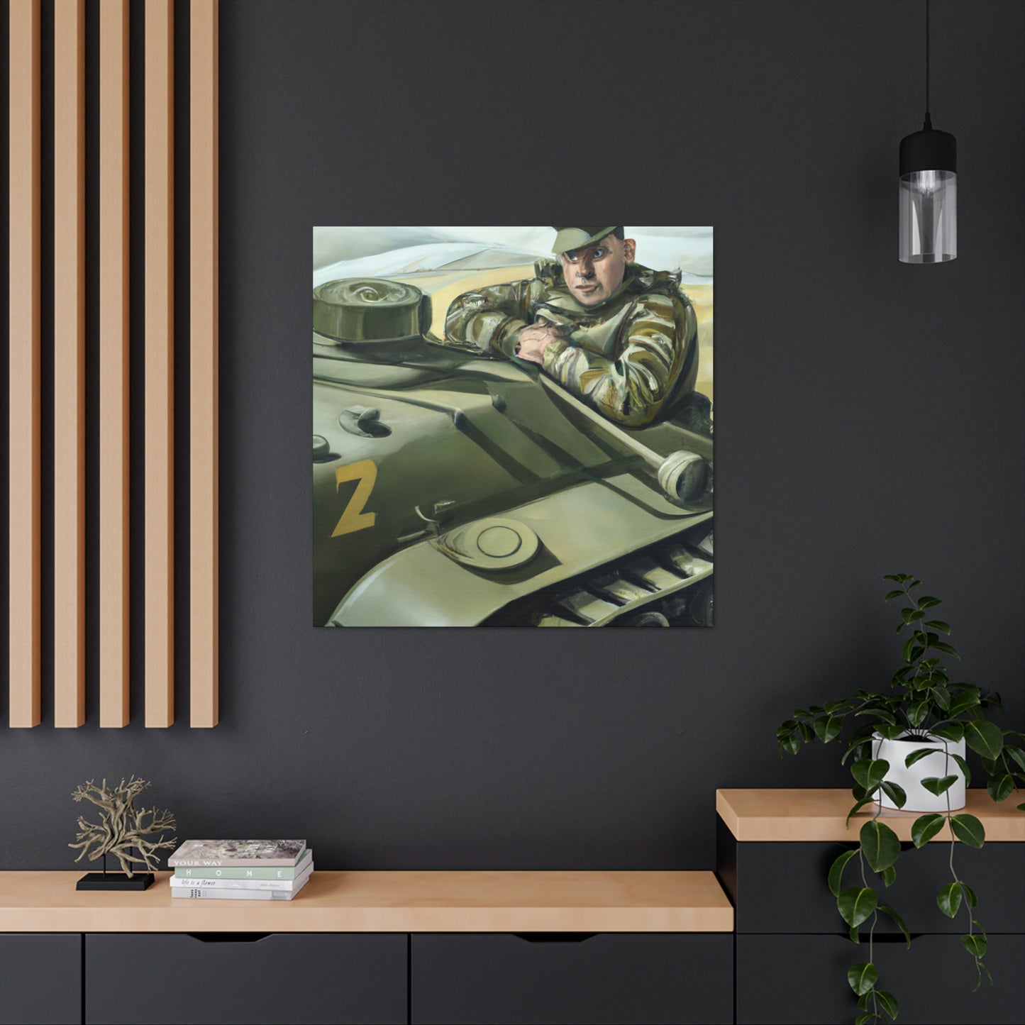 Tank Operator Courage - Canvas