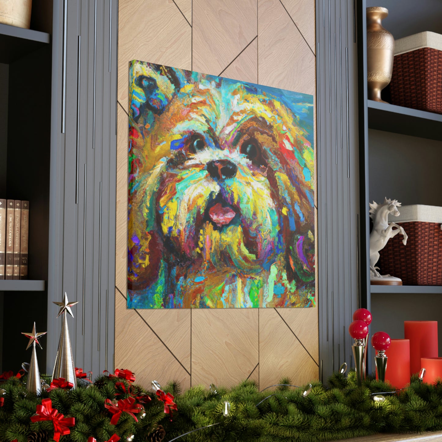 Shih Tzu Fauvism - Canvas