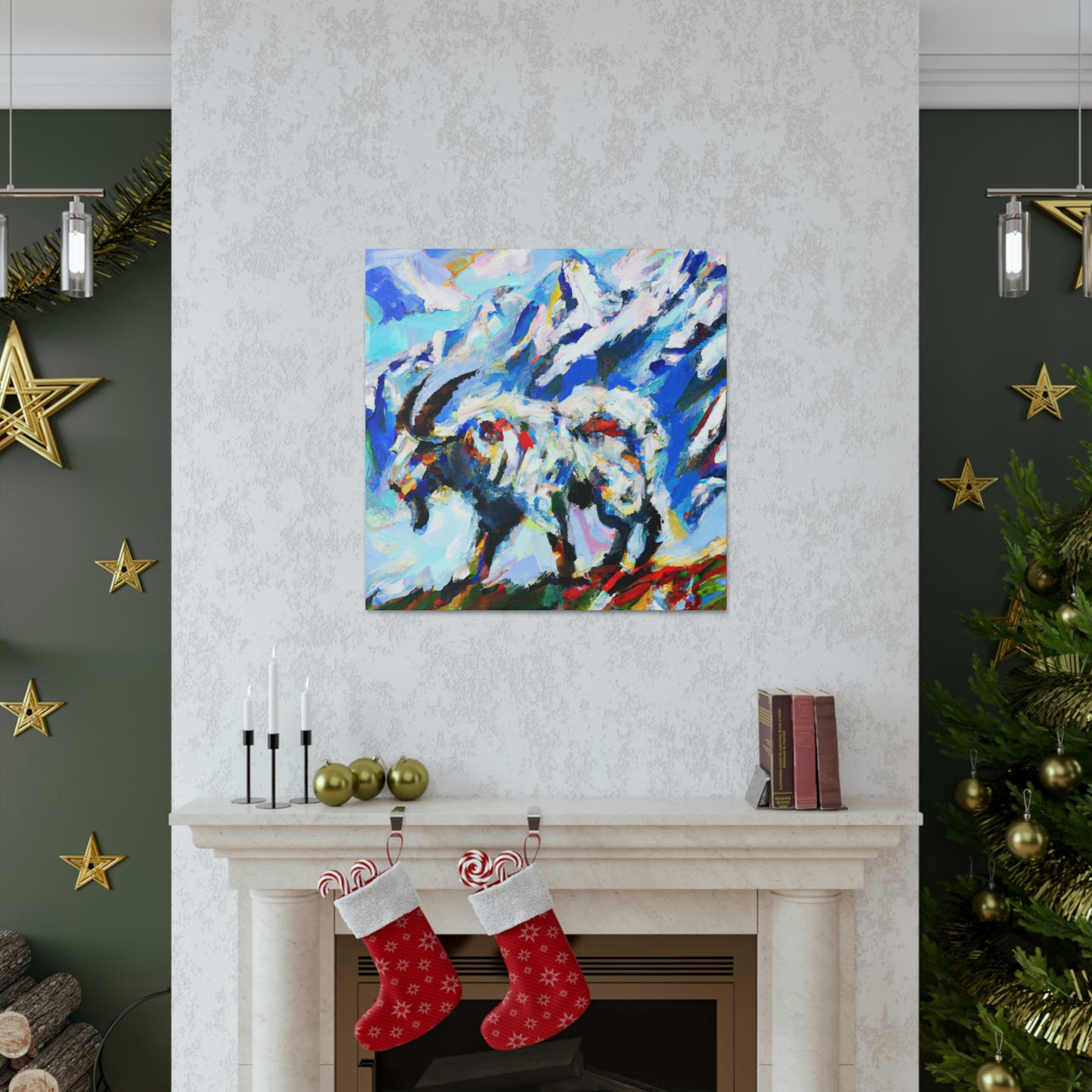 Mountain Goat Constellation - Canvas