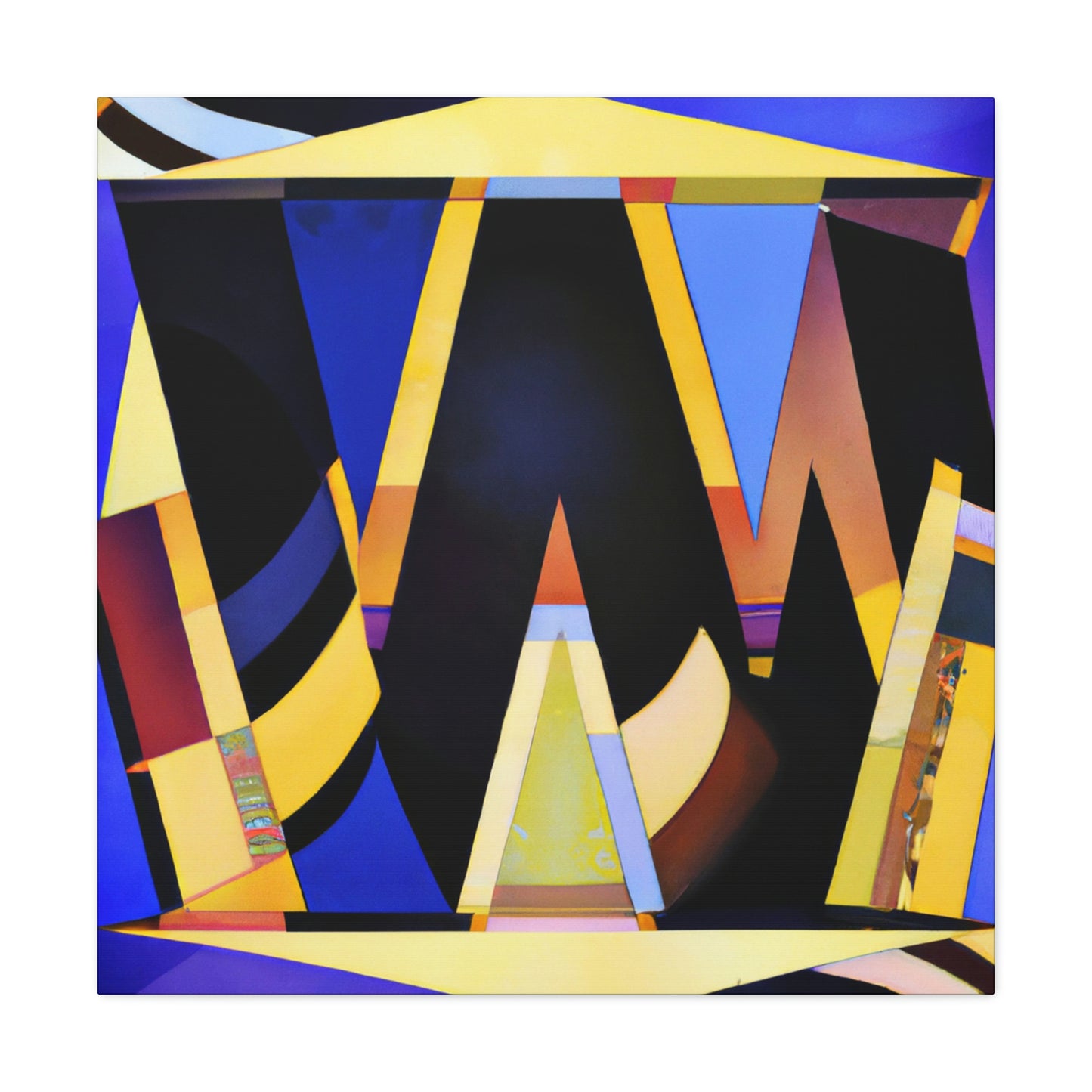 "Gleaming Wishes Art Deco" - Canvas