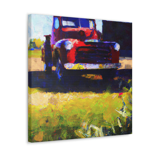 Old Pickup Reflection - Canvas