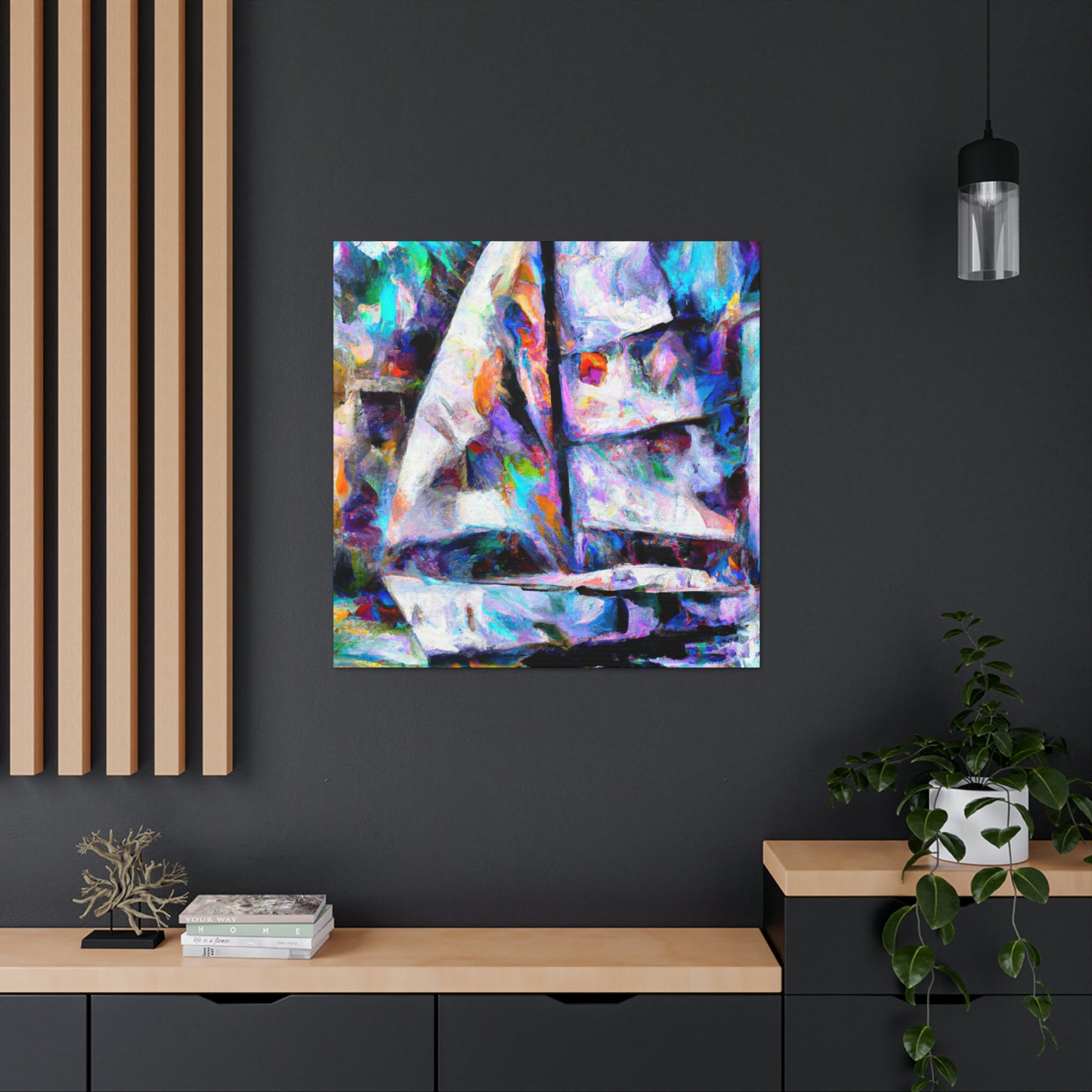 Sailboat in Abstraction - Canvas