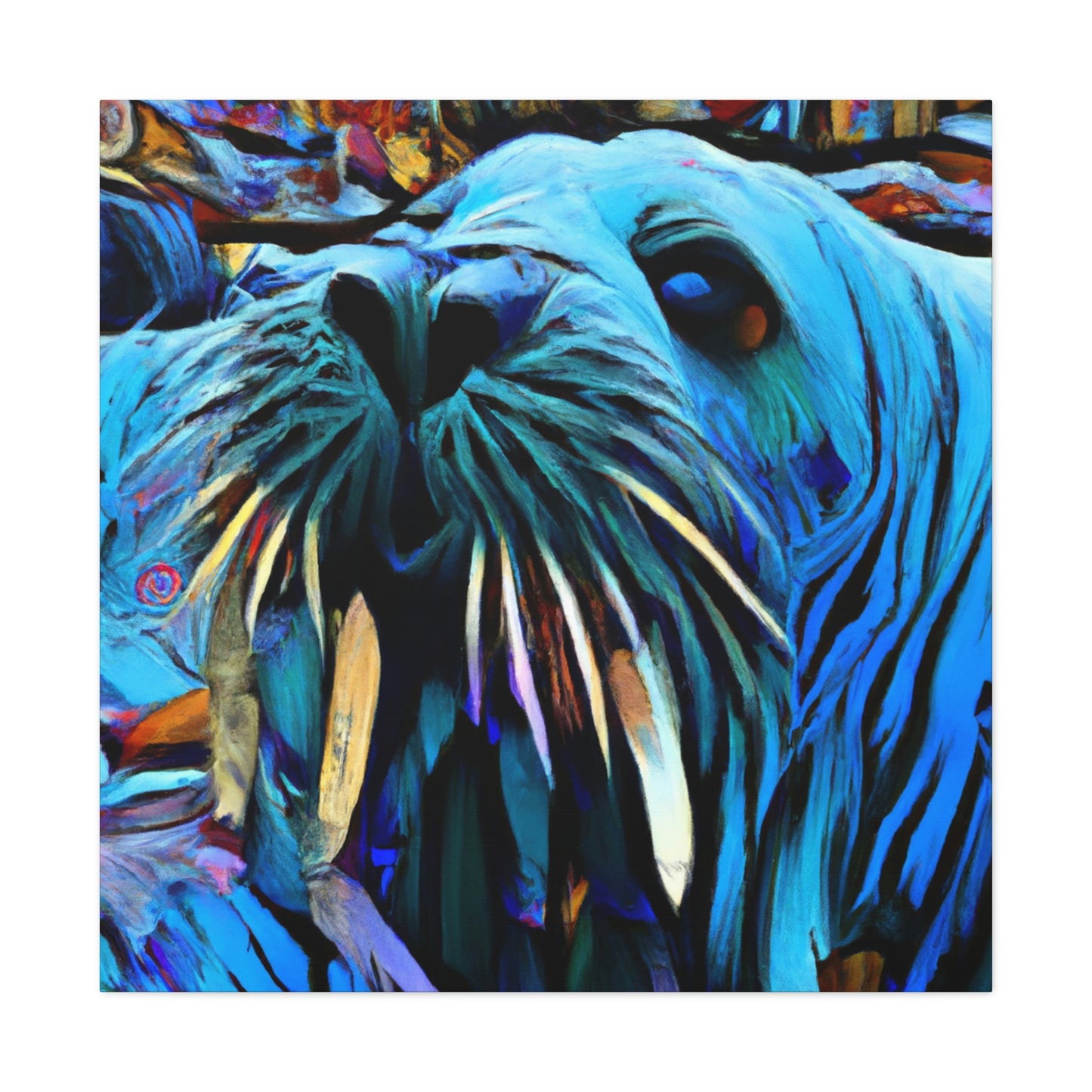 Walrus on a Wave - Canvas