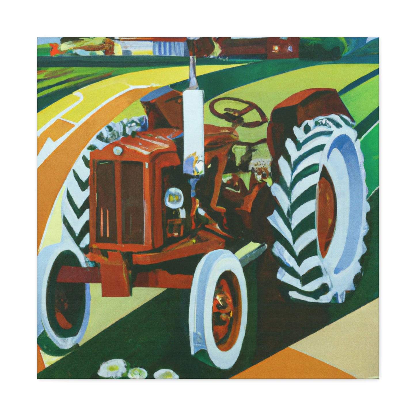 "Tractor of the Fields" - Canvas