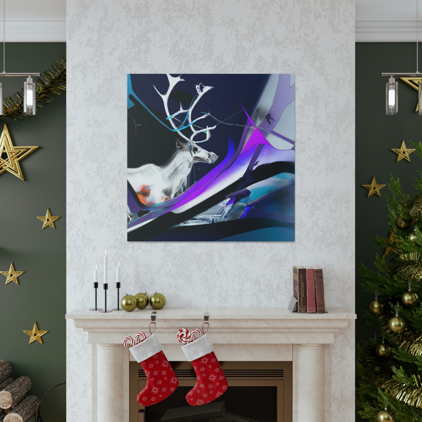 Reindeer in Winterland - Canvas