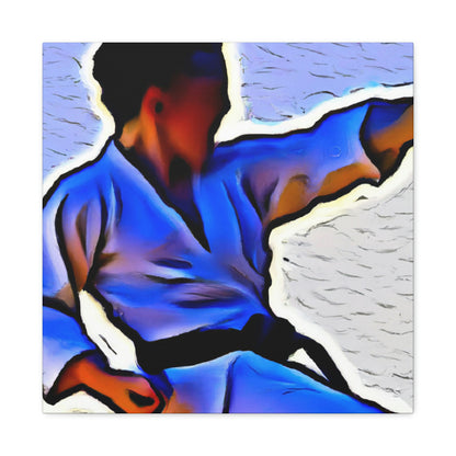 Martial Arts Mosaic Saga - Canvas