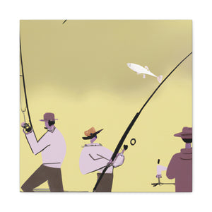 "Fishing in Minimalism" - Canvas