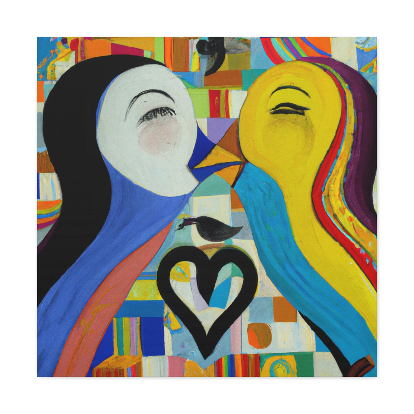 Loving Duo Portrait - Canvas