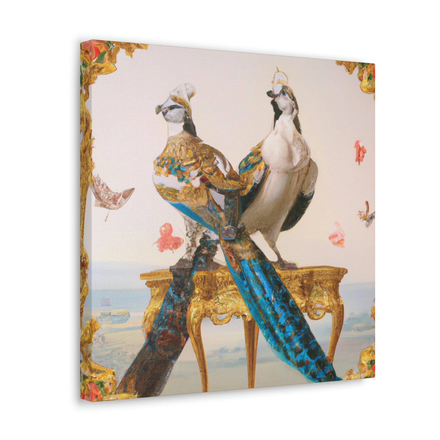 "Birds of the Rococo" - Canvas