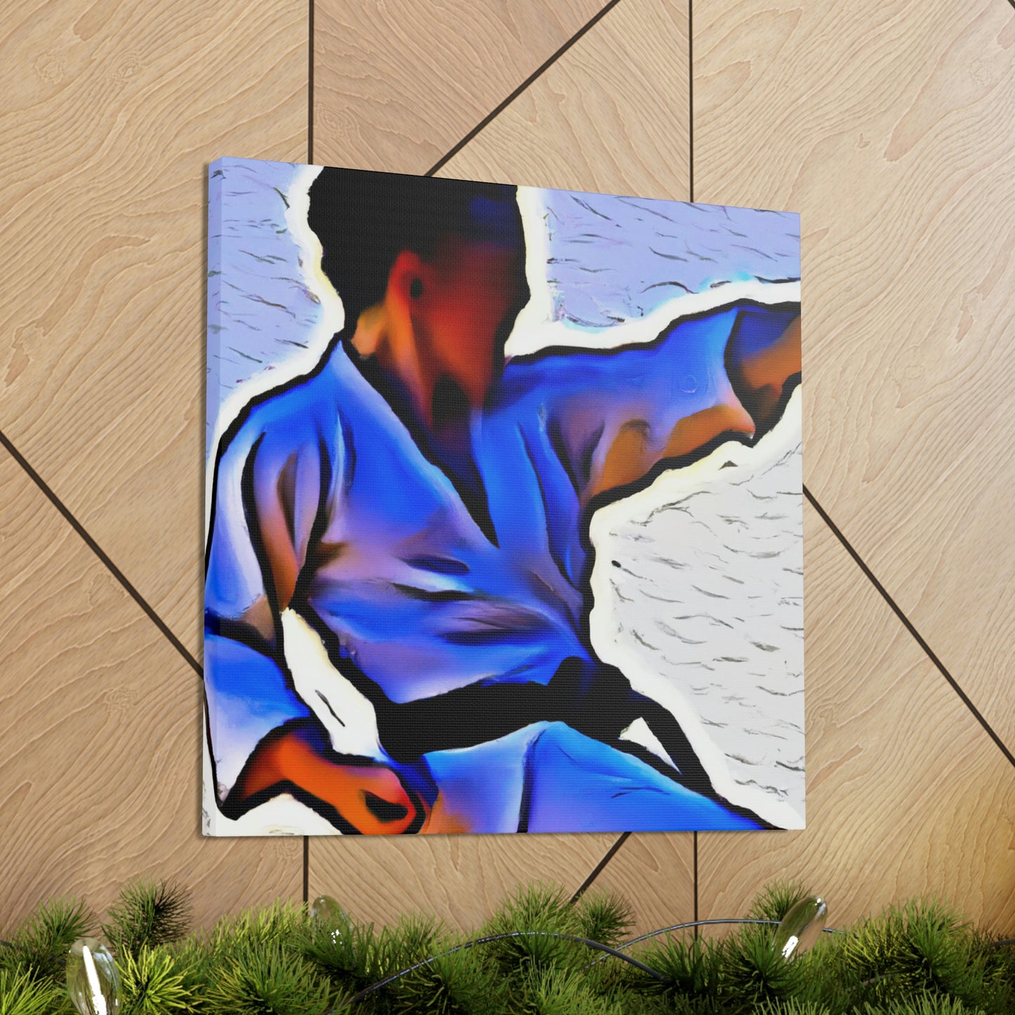 Martial Arts Mosaic Saga - Canvas