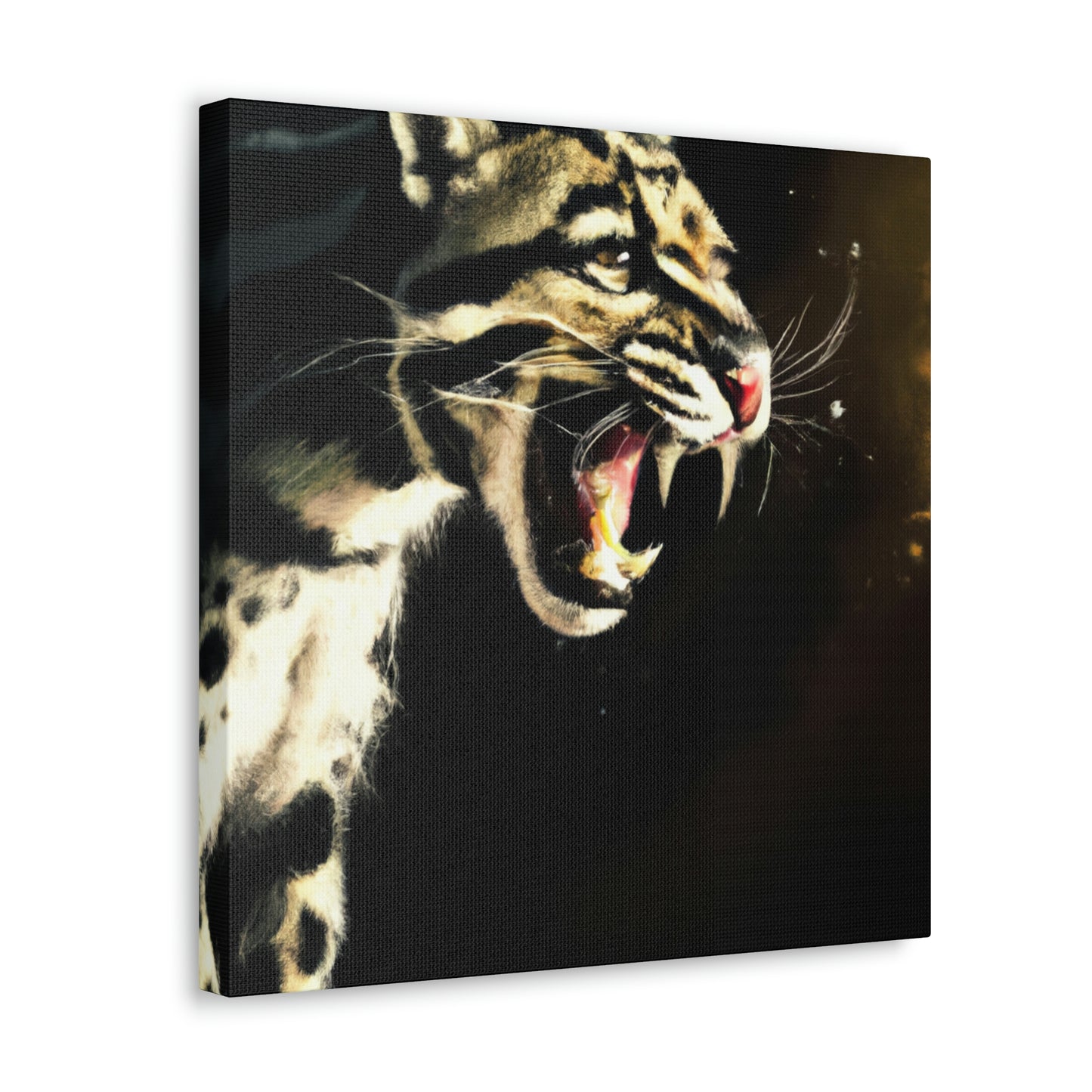 "Clouded Leopard Majesty" - Canvas