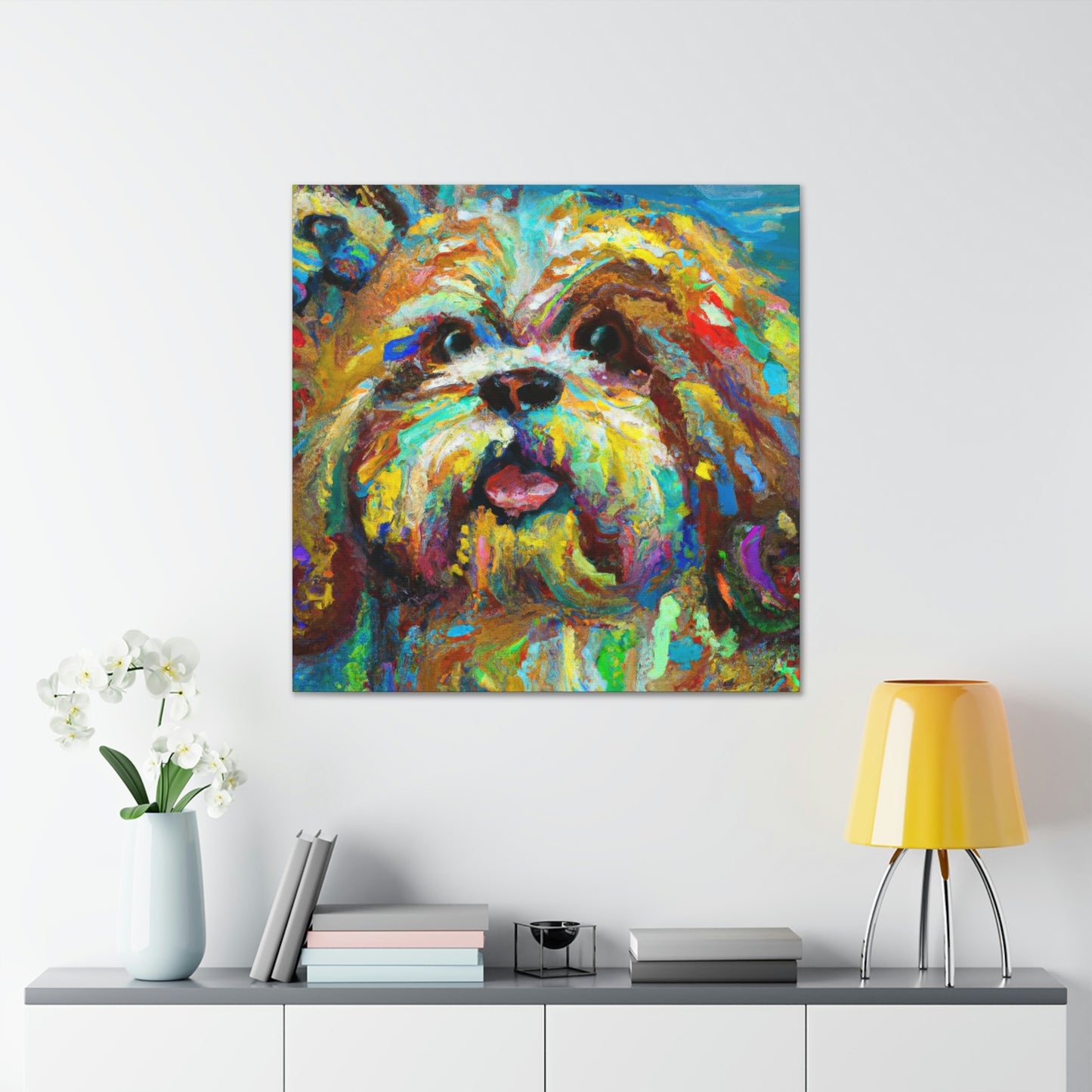 Shih Tzu Fauvism - Canvas