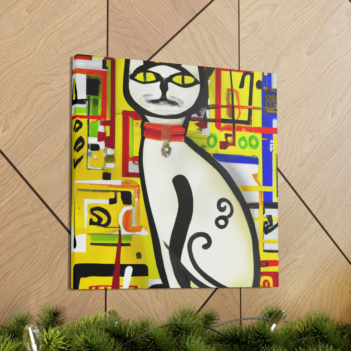 "Cat in the Garden" - Canvas