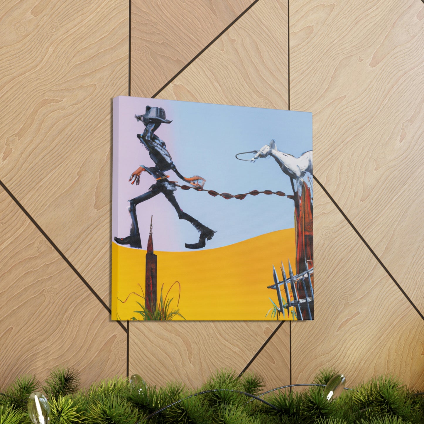 Barbed Dreams Fence - Canvas