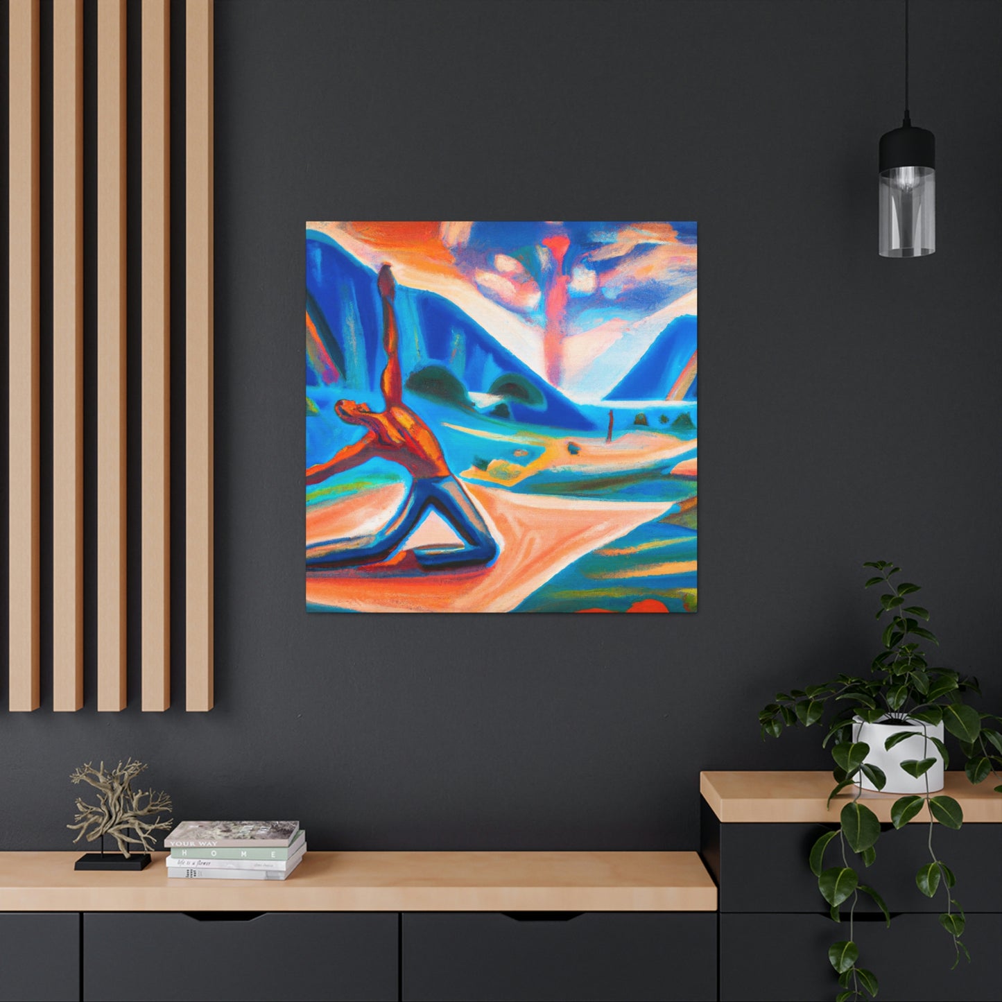 "Yoga at Sunrise" - Canvas