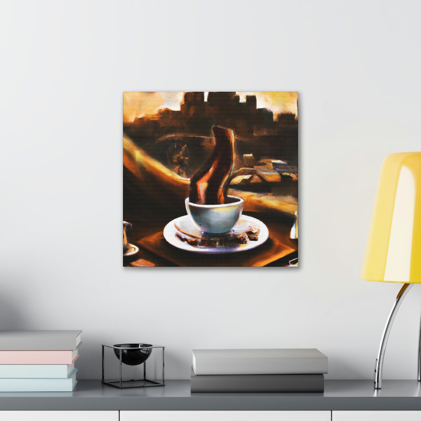 "Brewed Beauty of Coffee" - Canvas