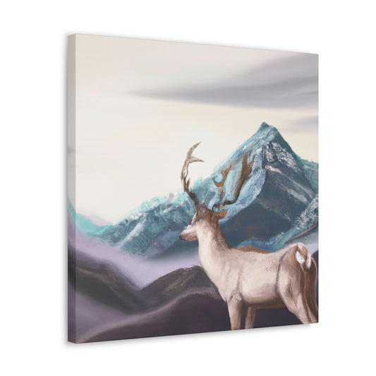 Deer in Baroque Splendor - Canvas