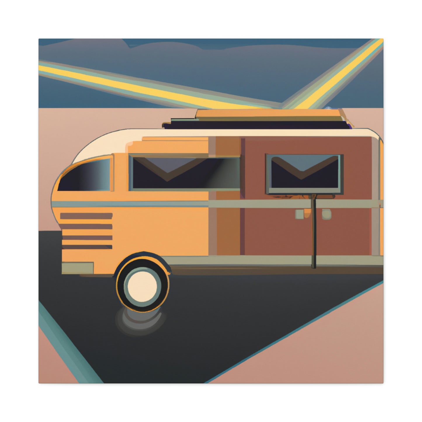 "Camper Van Jubilee" - Canvas