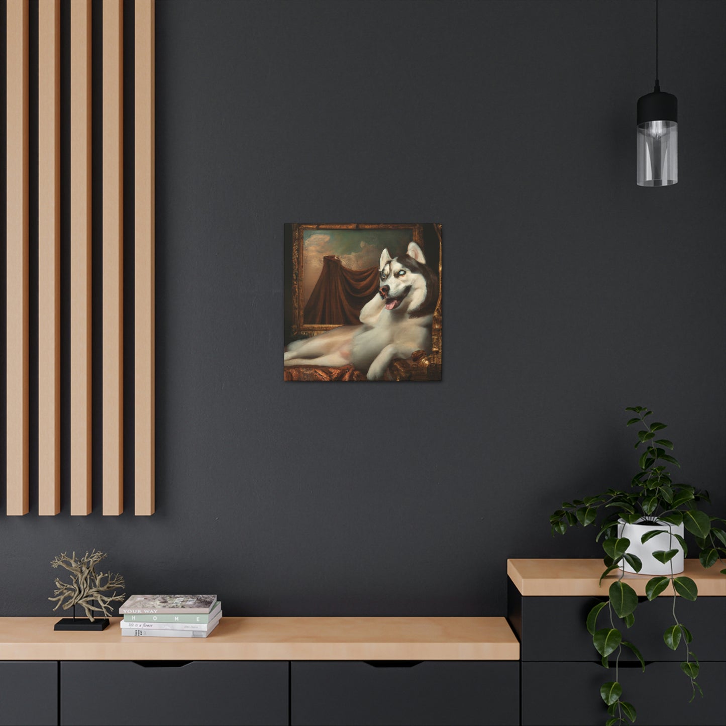 "The Loyal Husky Companion" - Canvas