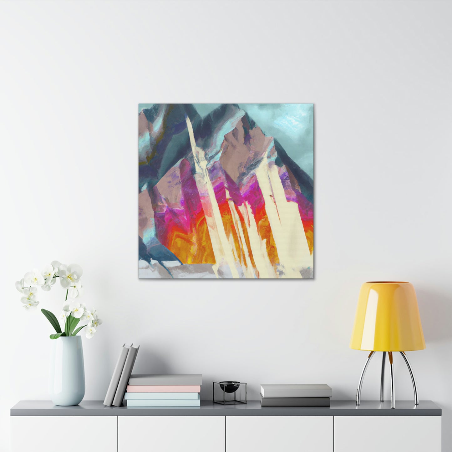 Mountain Abstract Mystery - Canvas