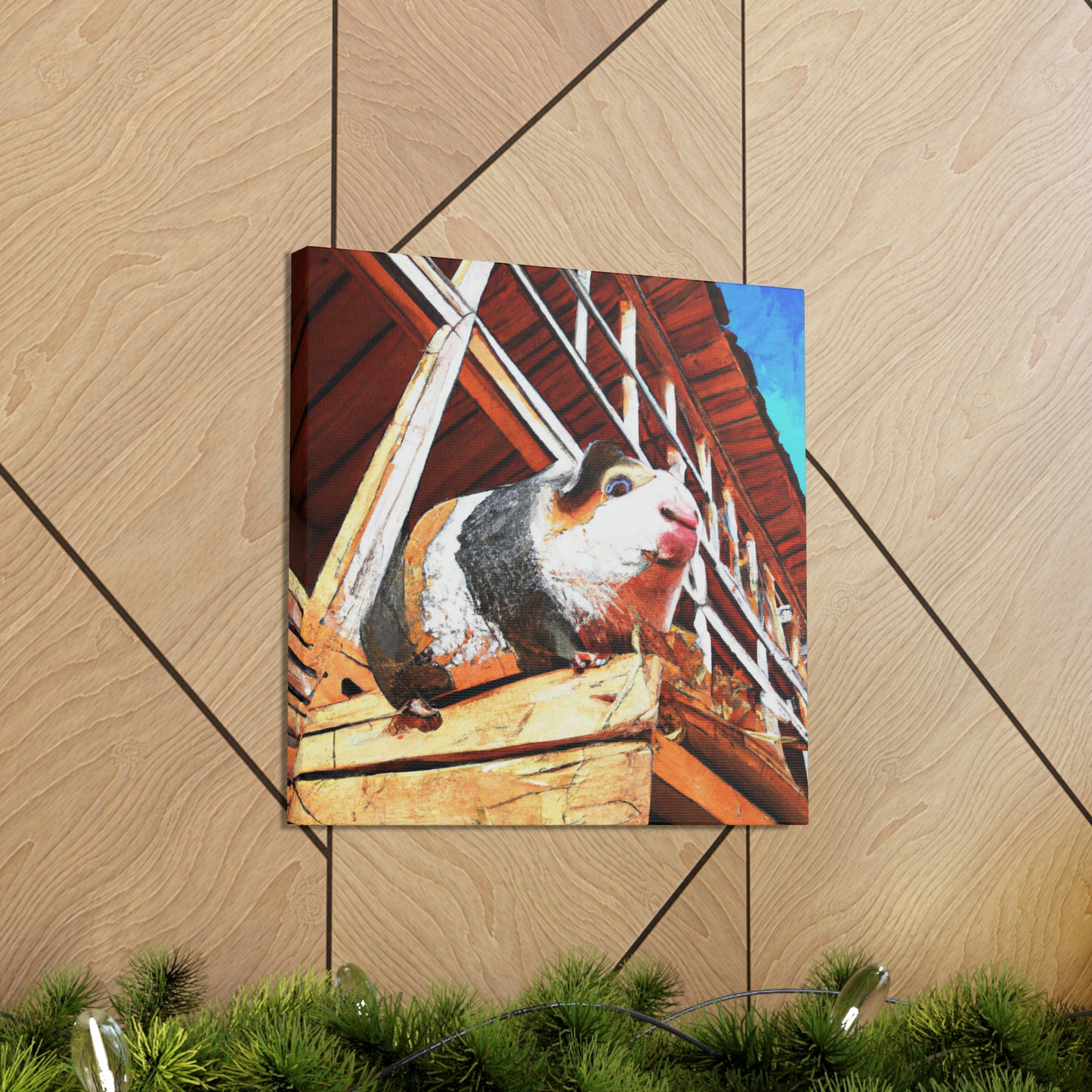 Guinea Pig Graffiti Art - Canvas