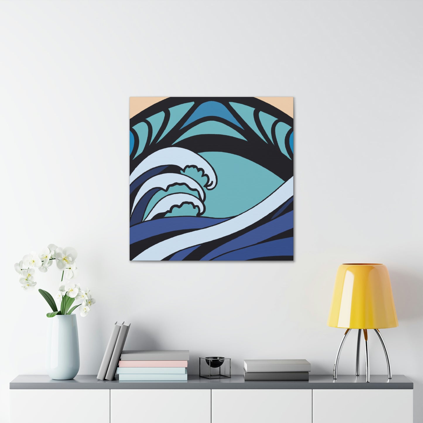 "Waves of Blue Luxury" - Canvas