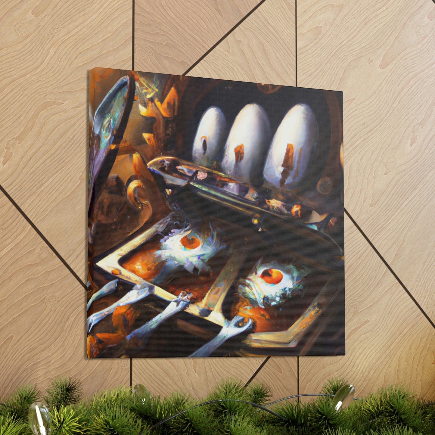 "Steampunk Egg Exploration" - Canvas