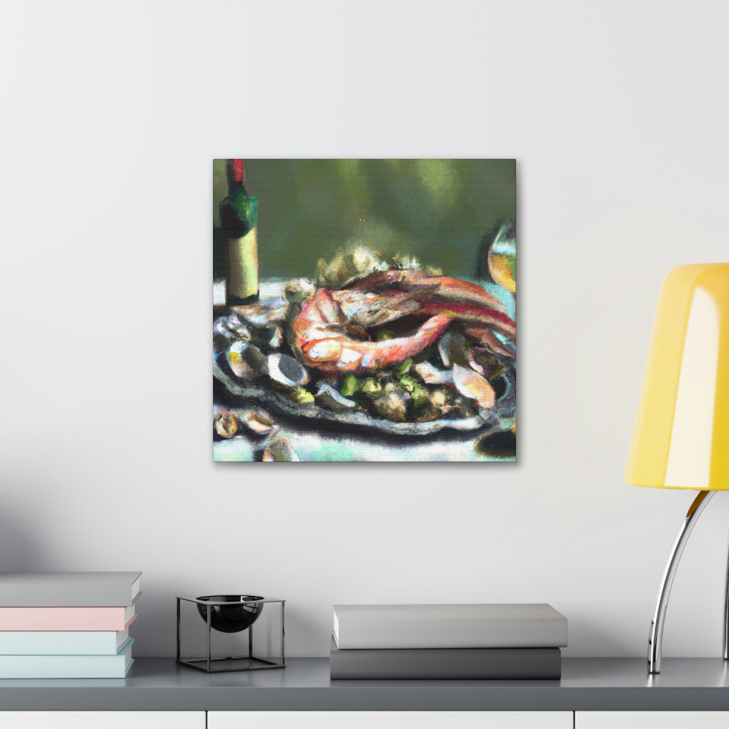 Seafood Through Abstract - Canvas