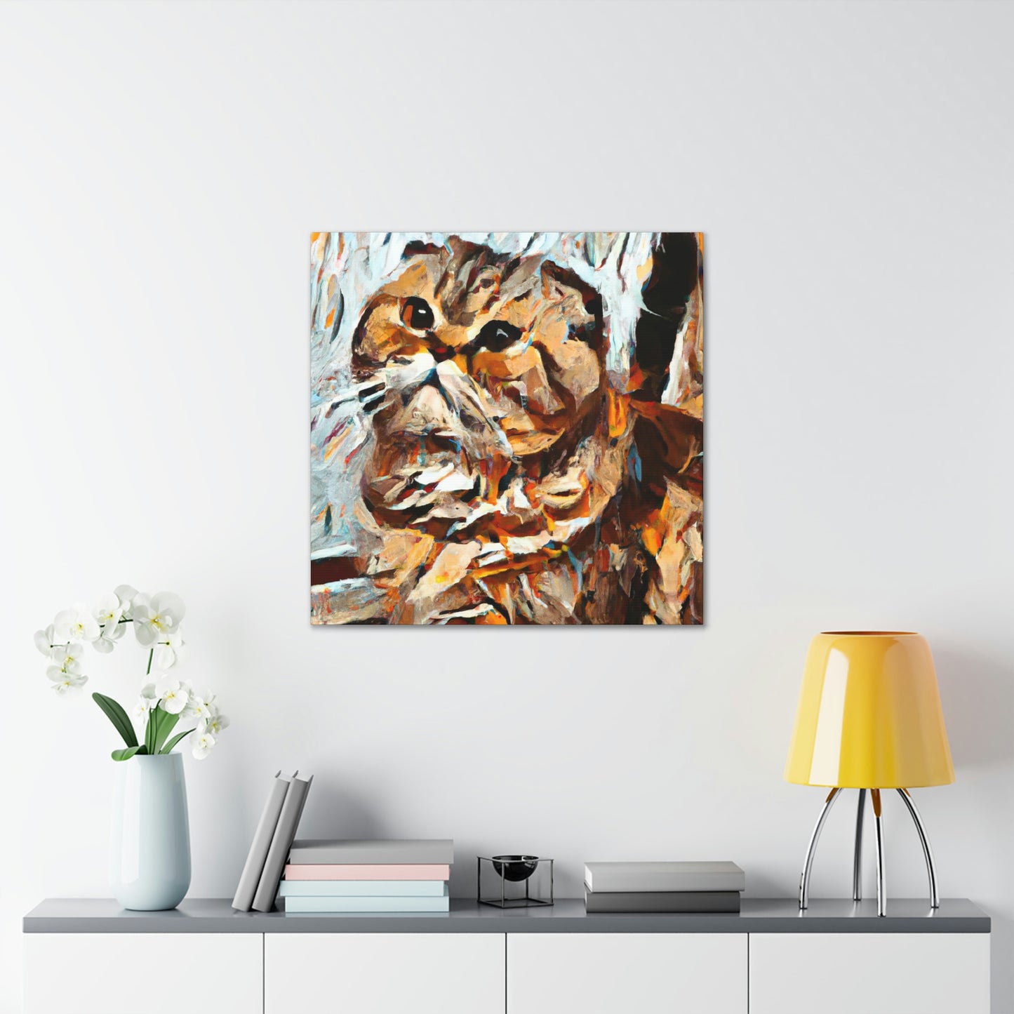 Scottish Fold Abstraction - Canvas