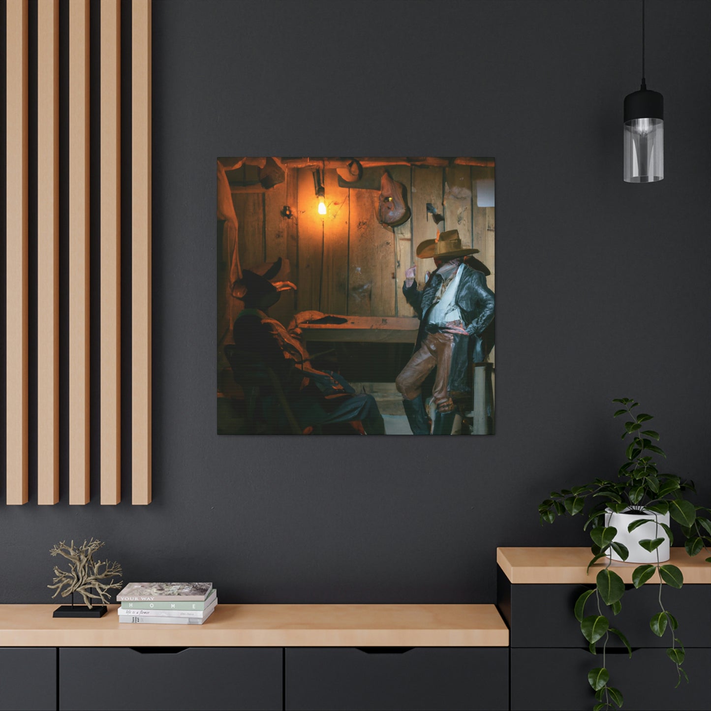 Saloon at Twilight - Canvas