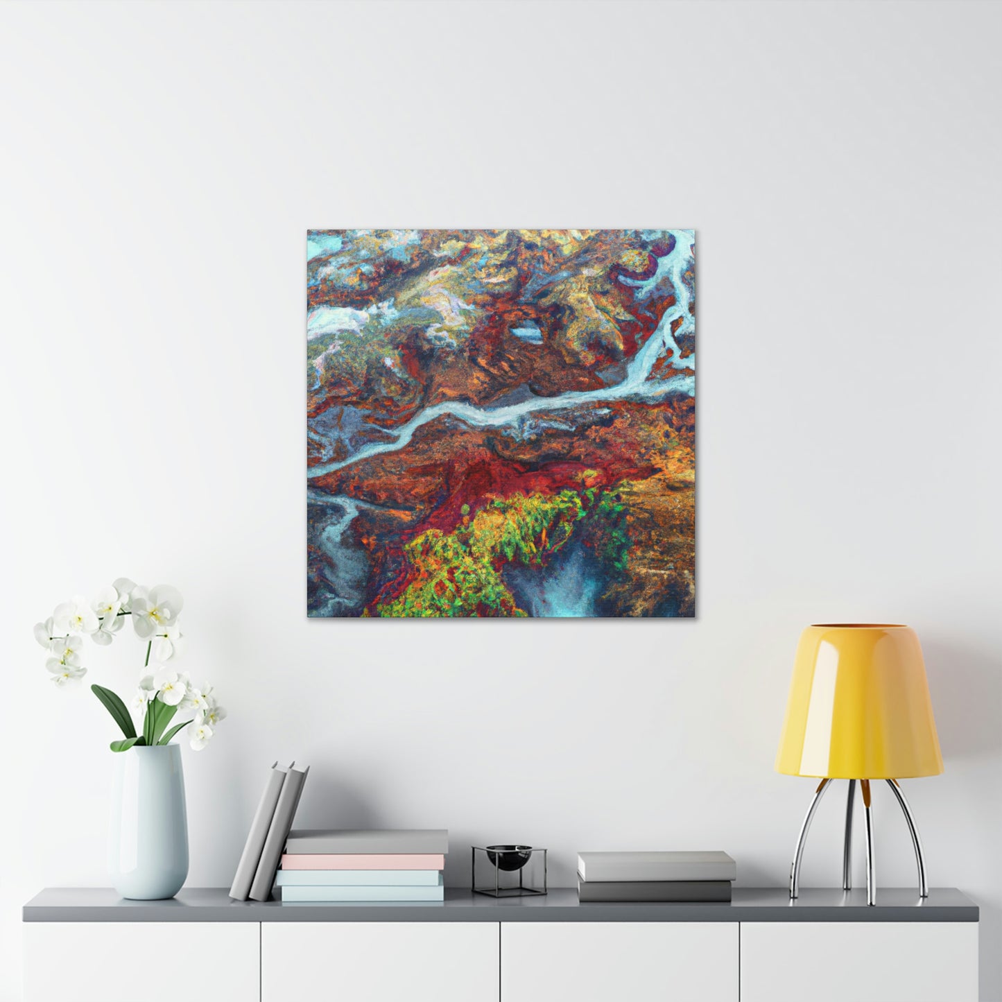 "Tundra's Frozen Moment" - Canvas