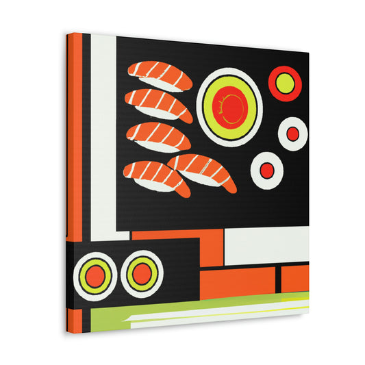 "Delicate Deco Sushi Art" - Canvas