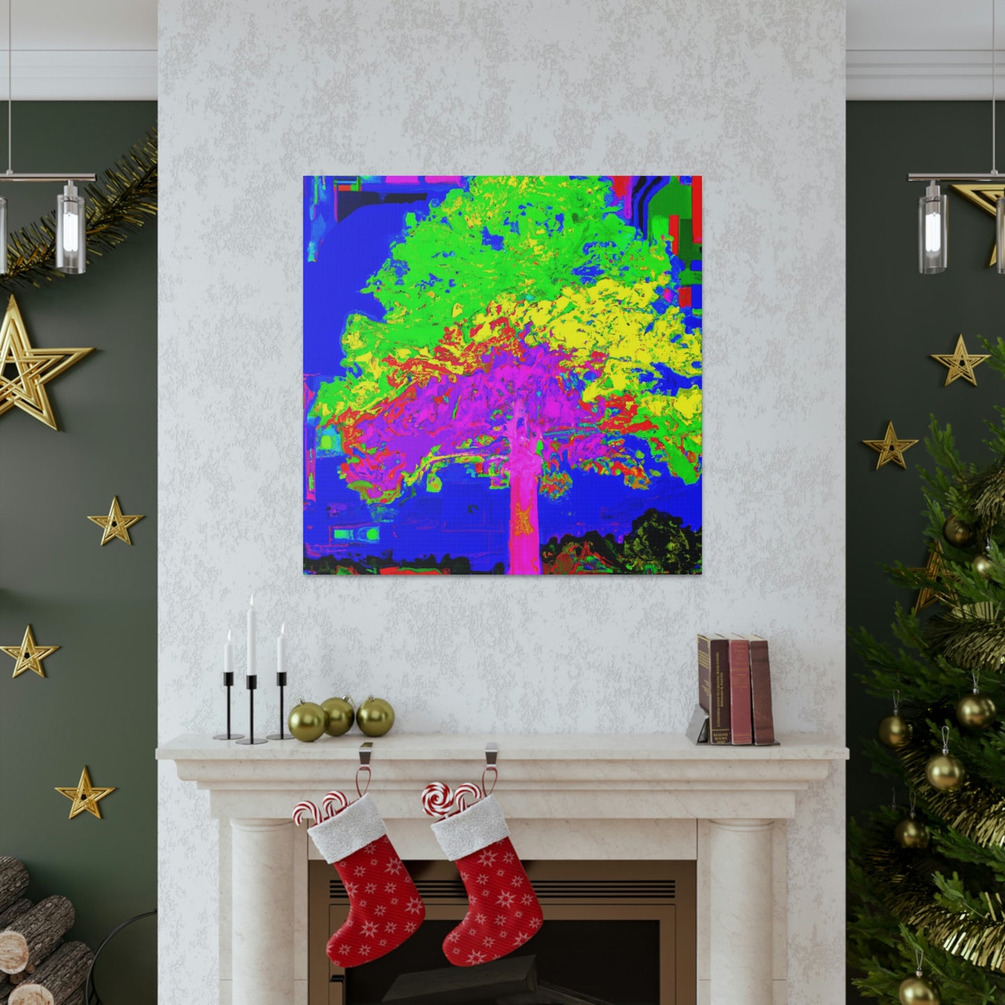 Oak Tree Expressionism. - Canvas